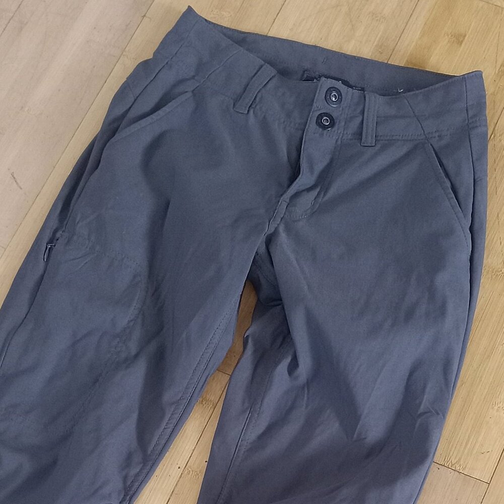 Prana Alana Pants sz 0 Women New Hiking Stretch Roll up leg Hike Climbing